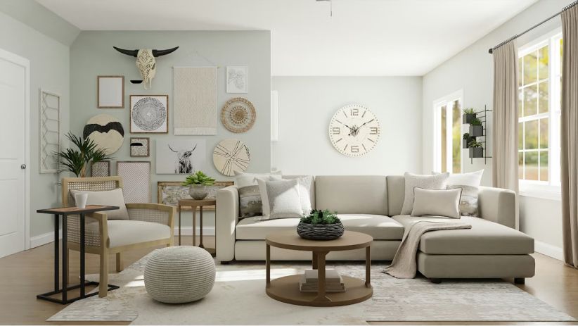 Detailed view of luxury furniture craftsmanship in a styled living room