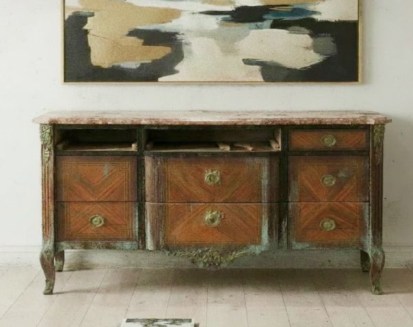 Restored period sideboard — before restoration